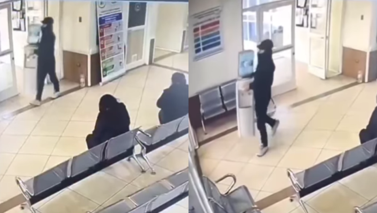 /regionales/camaras-registran-robo-de-dispensador-de-agua-mientras-pacientes-esperaban